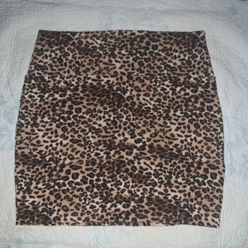 Cheetah print skirt